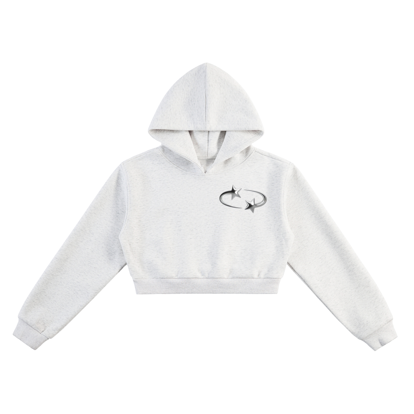 BECOMING FAMOUS Cropped Hoodie