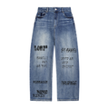 "MESSAGES" Heavyweight Faded Jeans