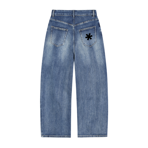 "MESSAGES" Heavyweight Faded Jeans