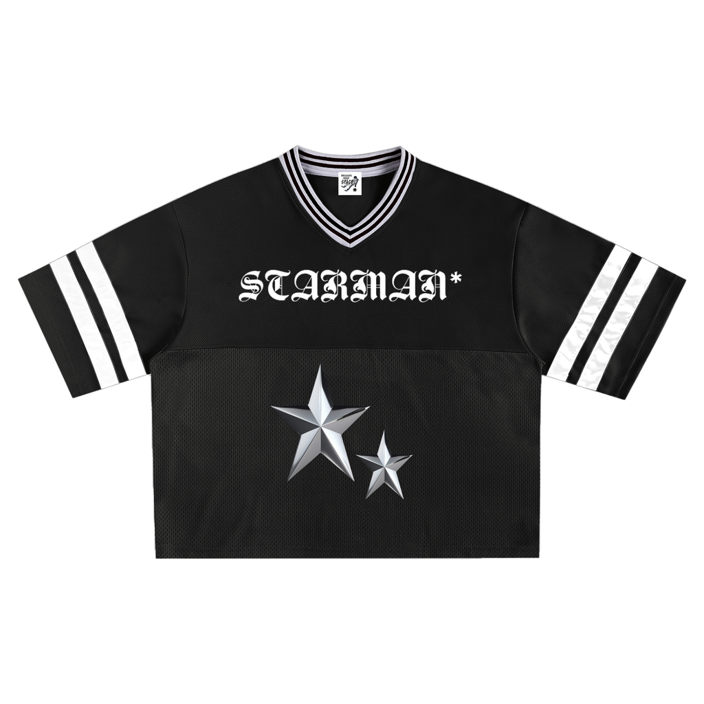STARMAN* Black Mesh Jersey